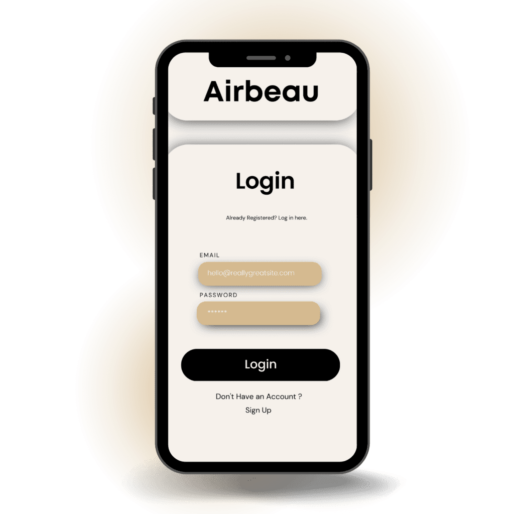 airbeau mobile beauty booking app phone 2